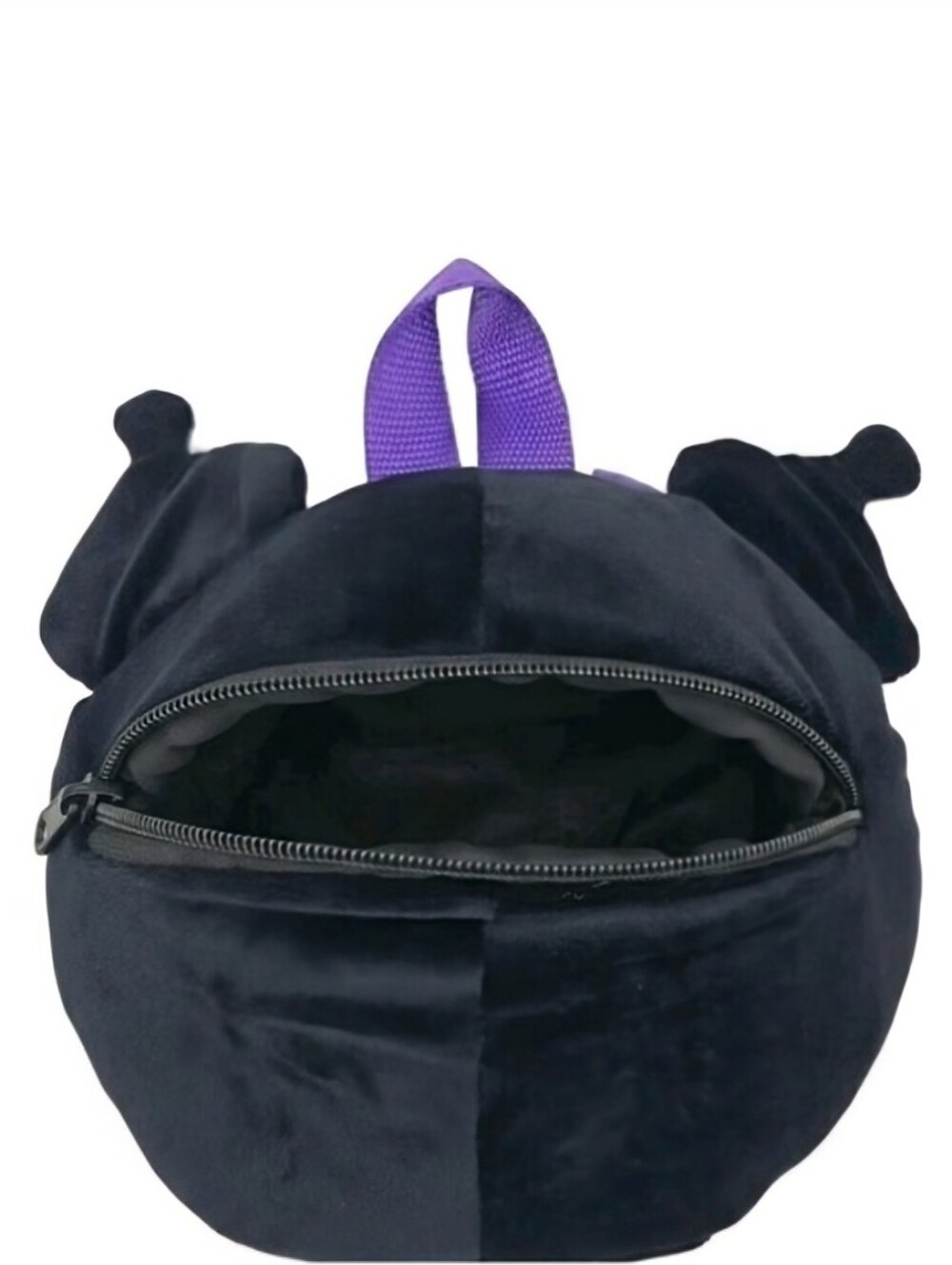 Sanrio Kuromi 16" Stuffed Animal Plush Backpack Large Black & Purple NWT - Picture 6 of 10